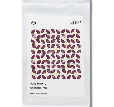 Mecca Coffee - Jose Minero - Bright & Juicy, Central America, Coffee Beans, GST Exempt, Peru, Single Origin