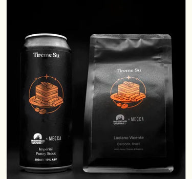 Mountain Culture x Mecca Collaboration Imperial Stout Tireme Su Specialty coffee brazil