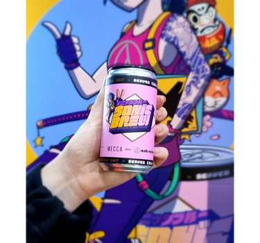 Sonic Brew Can Nitro Brew Mecca Coffee x Audio technica Collaboration Can