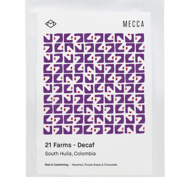 Mecca Coffee - 21 Farms  - Decaf - Coffee Beans, Decaf, GST Exempt